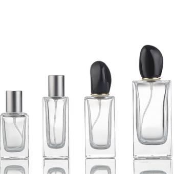 30ml/35ml/50ml/100ml Square Perfume Glass Bottle