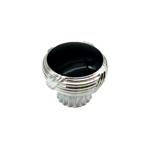 Silver and Black Cap