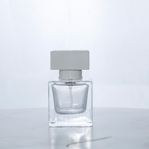 30m square perfume bottle with square white cap