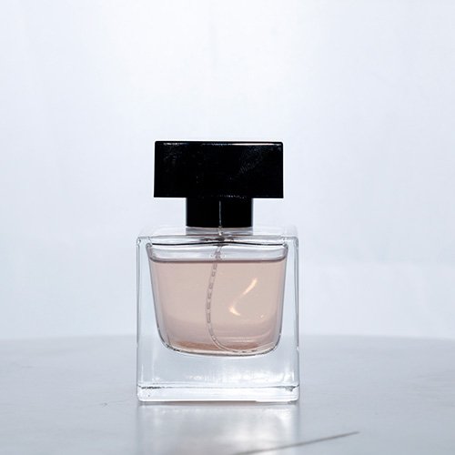 50m Square Perfume Bottle With Square Black Cap