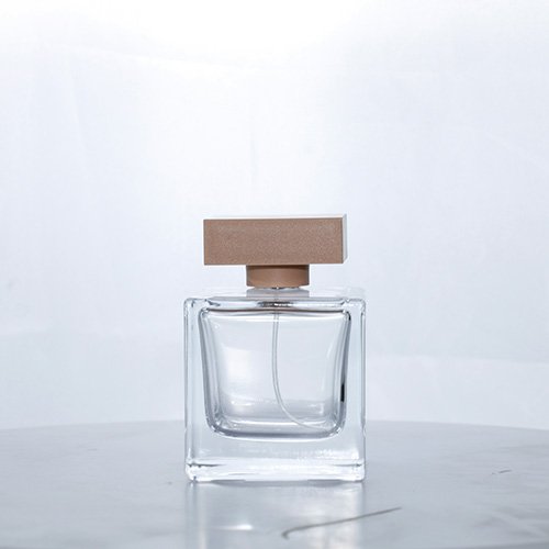 50m Square Perfume Bottle With Square Brown Cap
