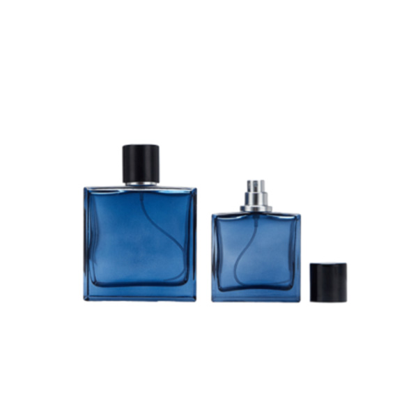 Dark Blue Empty Perfume Bottle