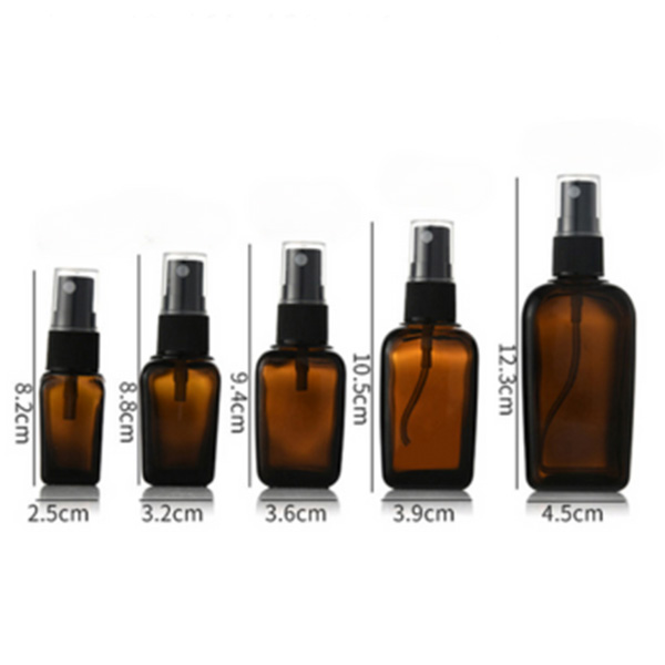 Square Essential Oil Glass Bottles