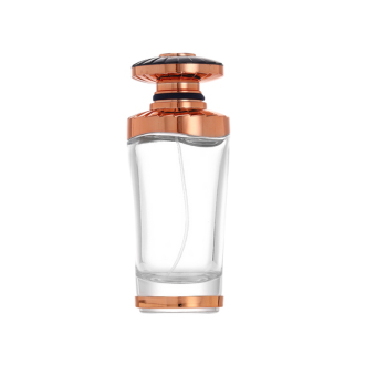 100ML Perfume Glass Bottle With metal Collar and Lid