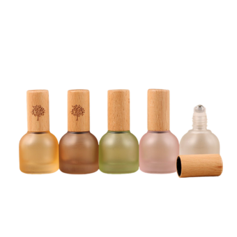 10mL Wooden Cap Colorful Roll-On Bottles