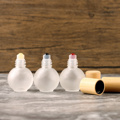 20ML Lovely Spherical Frosted Essential Roller Bottle