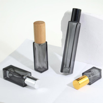 3ml 5ml 10ml Round Gray Roller Bottles