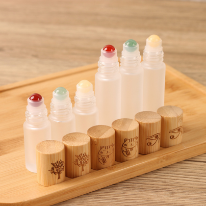 5ml 10ml Natural Jade Ball Bearing Roller Bottles