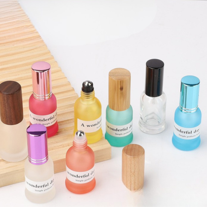 8ML Multi-Color Essential Oil Glass Coating Roller Bottles