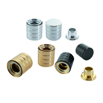 Cylindrical-patterned Perfume Glass bottle Magnetic Cap