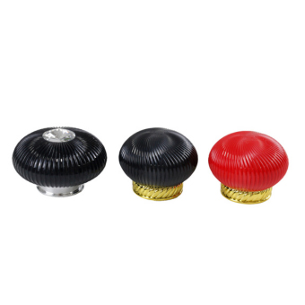 ABS Round Black And Red Perfume Cap
