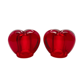 Acrylic Red Heart-Shaped Perfume Cap